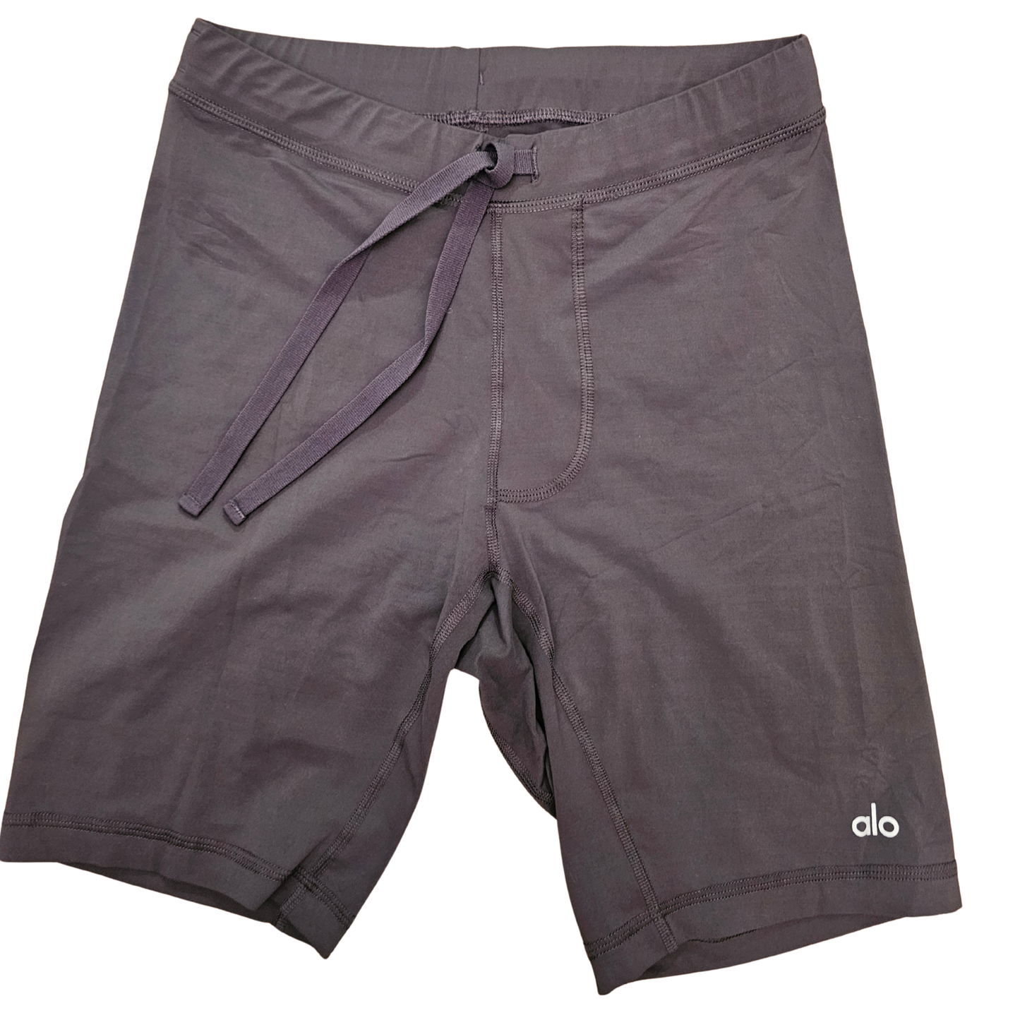 טייץ קצר אפור של Alo Yoga עם שרוך