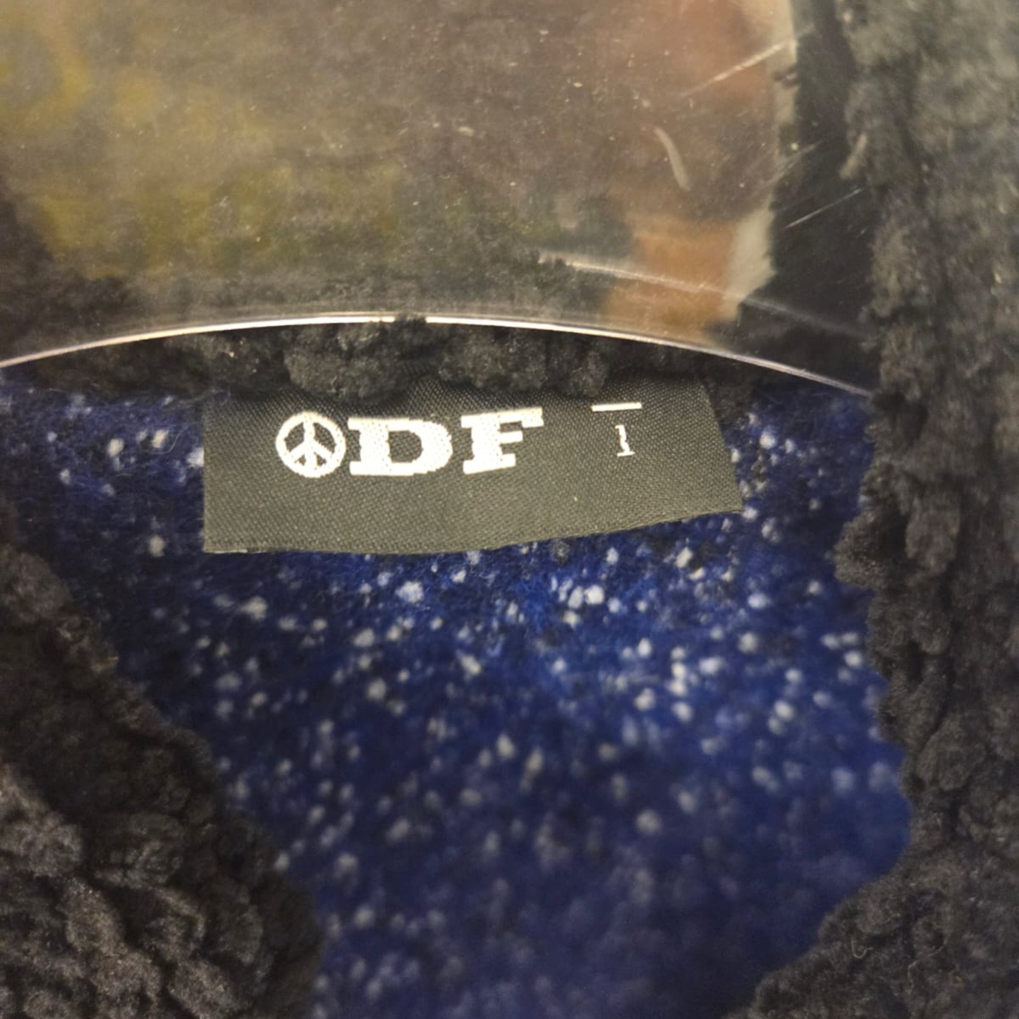 ז'קט סריג כחול עם צווארון שחור - דורין פרנקפורט