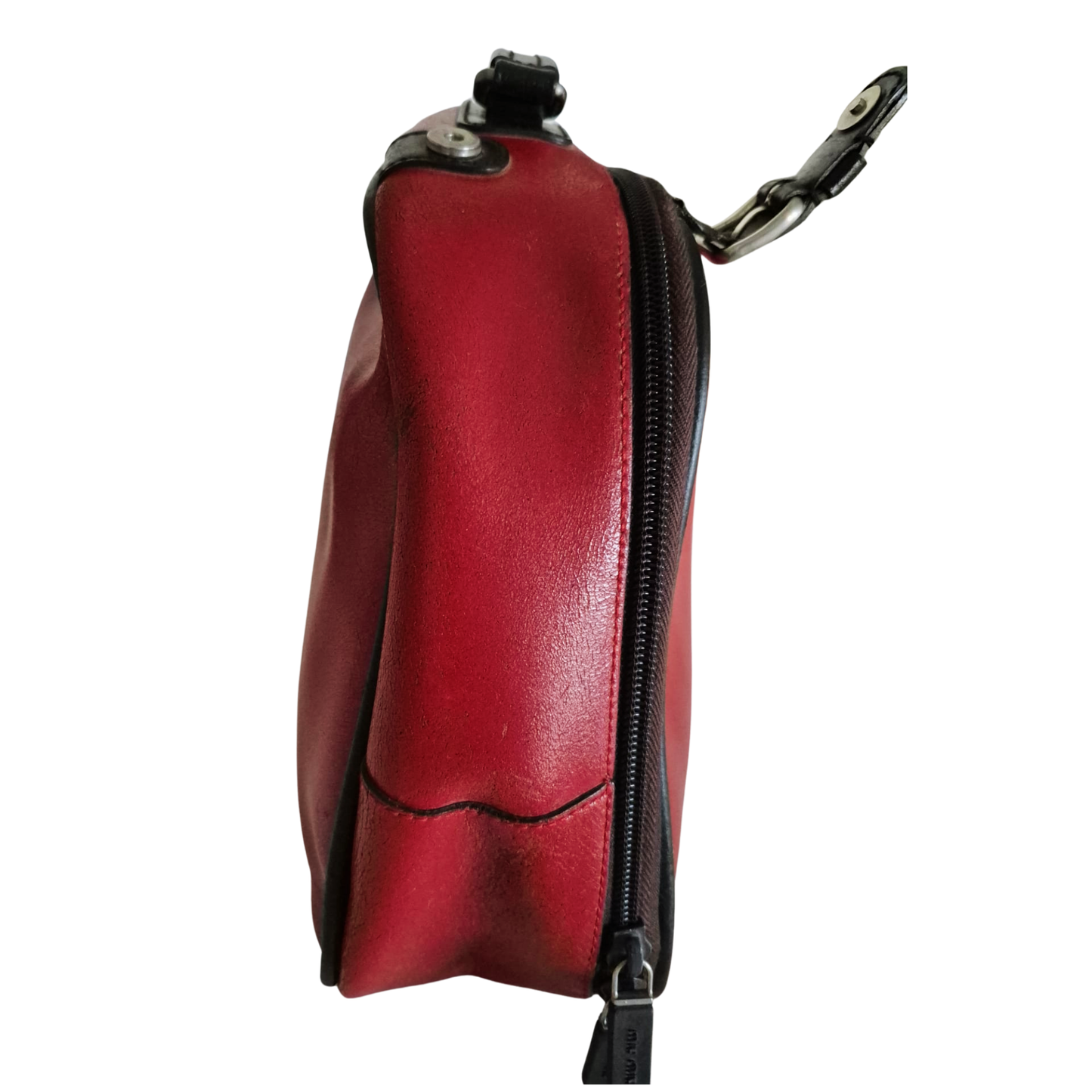 תיק יד מעור אמיתי של MIU MIU  פריט וינטג’ איטלקי נדיר לאספניות אופנה